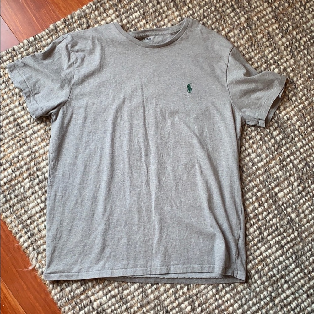 Grey polo T-shirt